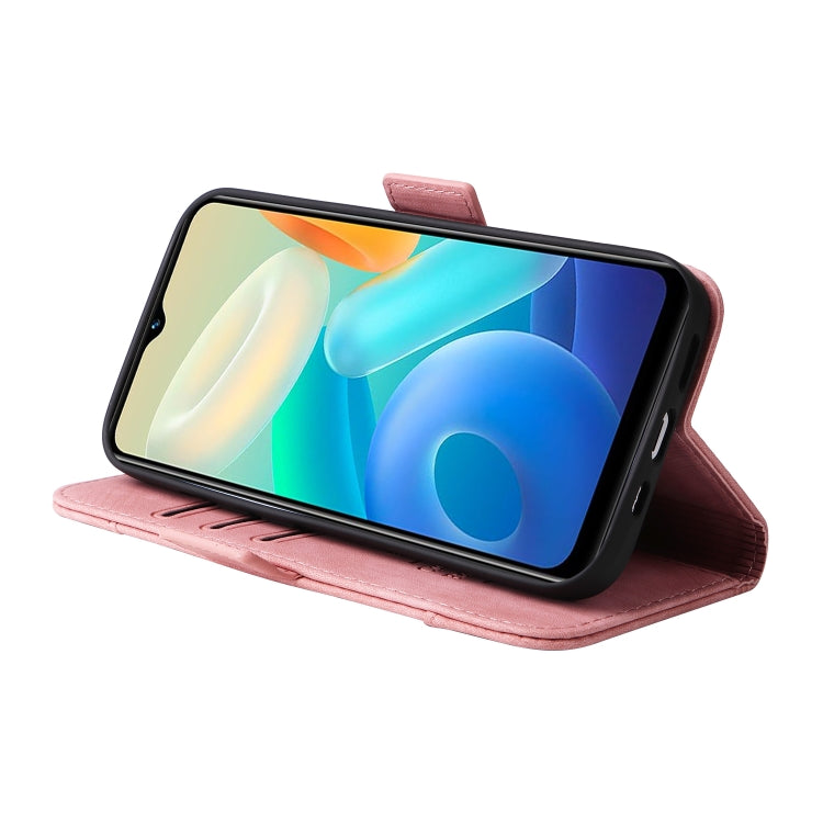 For vivo Y02s / Y16 4G BETOPNICE Dual-side Buckle Leather Phone Case