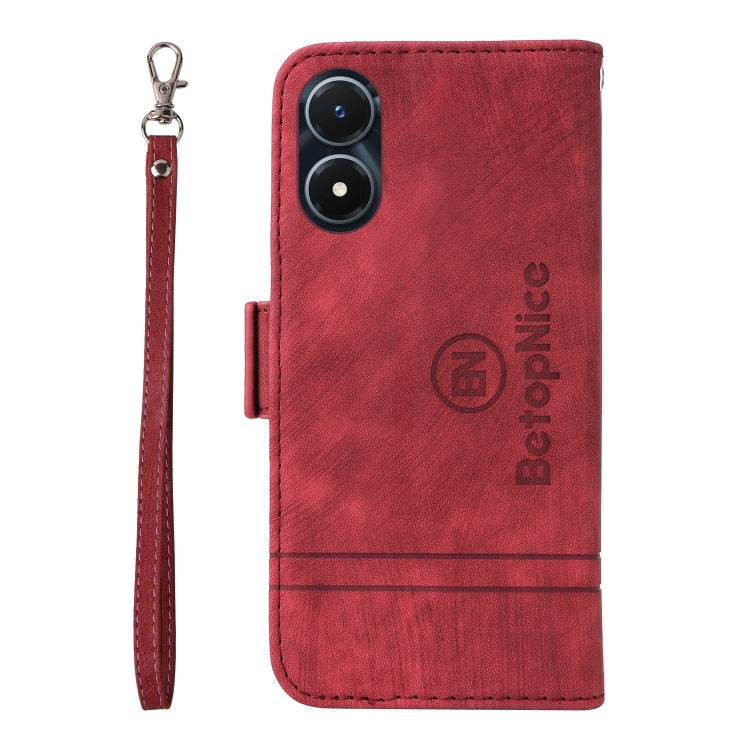 For vivo Y02s / Y16 4G BETOPNICE Dual-side Buckle Leather Phone Case