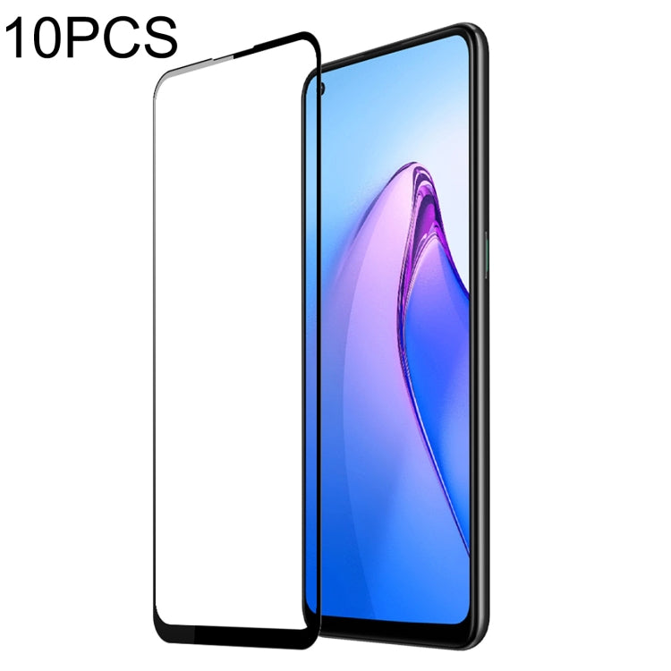 10 PCS For OPPO Reno8 DUX DUCIS 0.33mm 9H Medium Alumina Tempered Glass Film