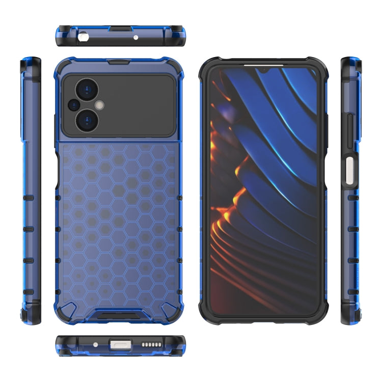 For Xiaomi Poco M5 4G India Shockproof Honeycomb PC + TPU Phone Case