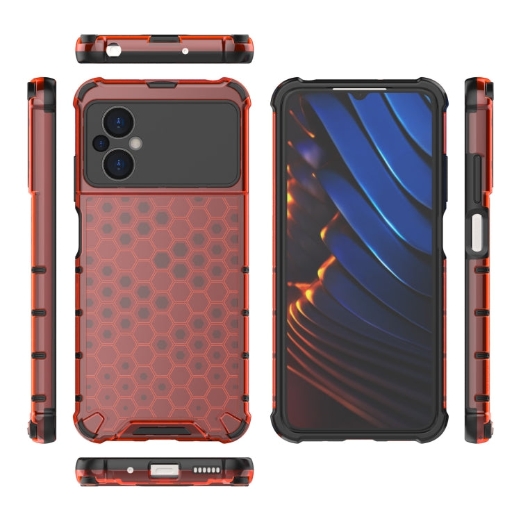 For Xiaomi Poco M5 4G India Shockproof Honeycomb PC + TPU Phone Case