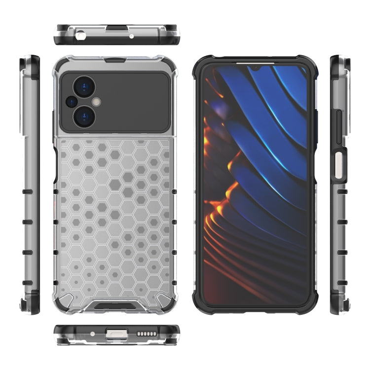 For Xiaomi Poco M5 4G India Shockproof Honeycomb PC + TPU Phone Case