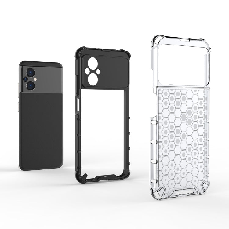 For Xiaomi Poco M5 4G India Shockproof Honeycomb PC + TPU Phone Case