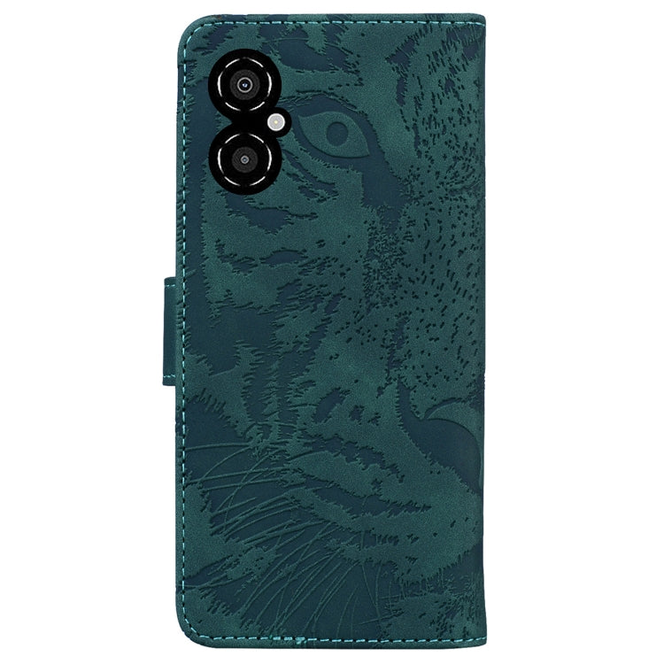 For Xiaomi Poco M4 5G Tiger Embossing Pattern Flip Leather Phone Case