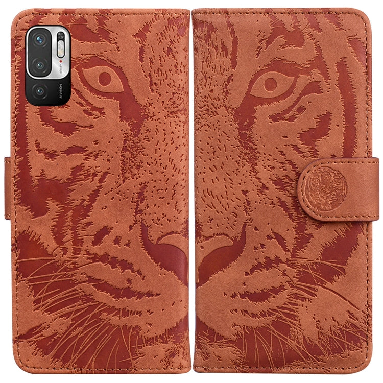 For Xiaomi Redmi Note 11T Pro / 11T Pro+ 5G Tiger Embossing Pattern Flip Leather Phone Case