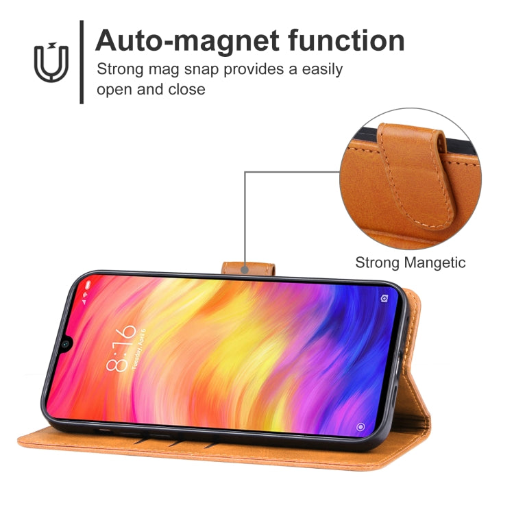 For Xiaomi Redmi Note 7 Pro Leather Phone Case