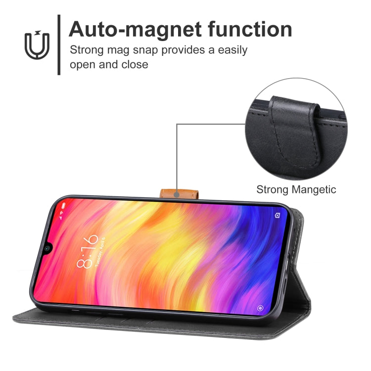 For Xiaomi Redmi Note 7 Pro Leather Phone Case