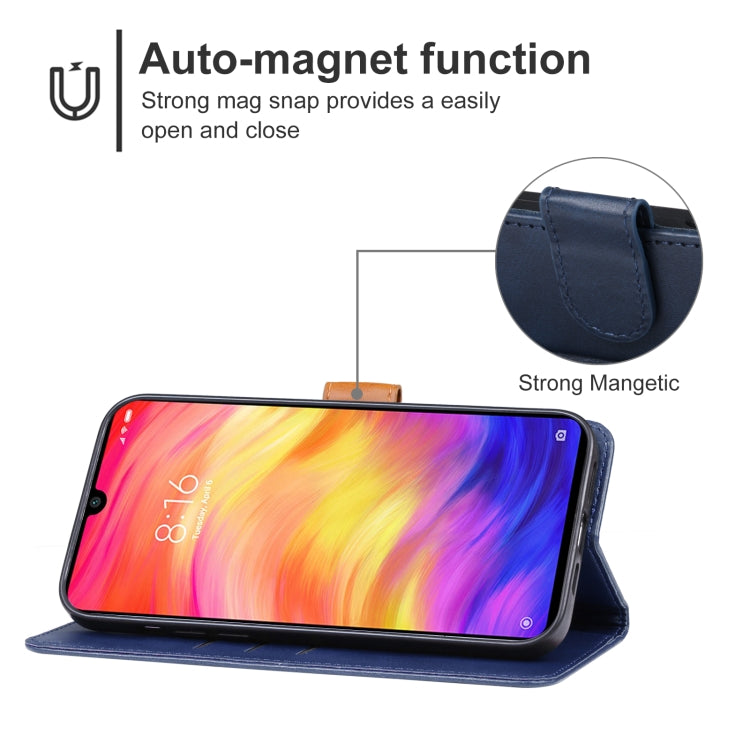 For Xiaomi Redmi Note 7 Pro Leather Phone Case