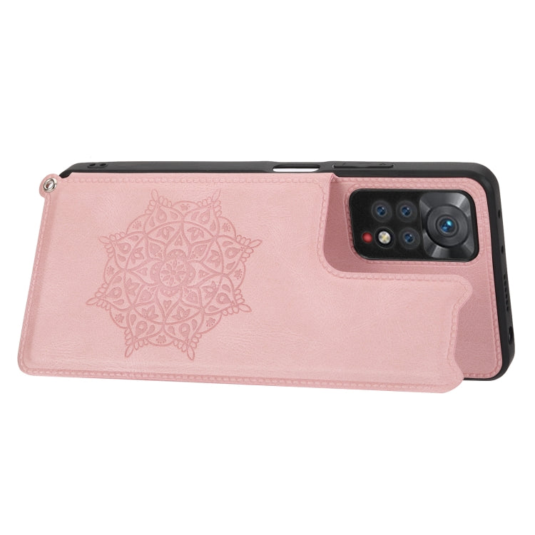 For Xiaomi Redmi Note 11S Mandala Embossed Phone Case with Holder