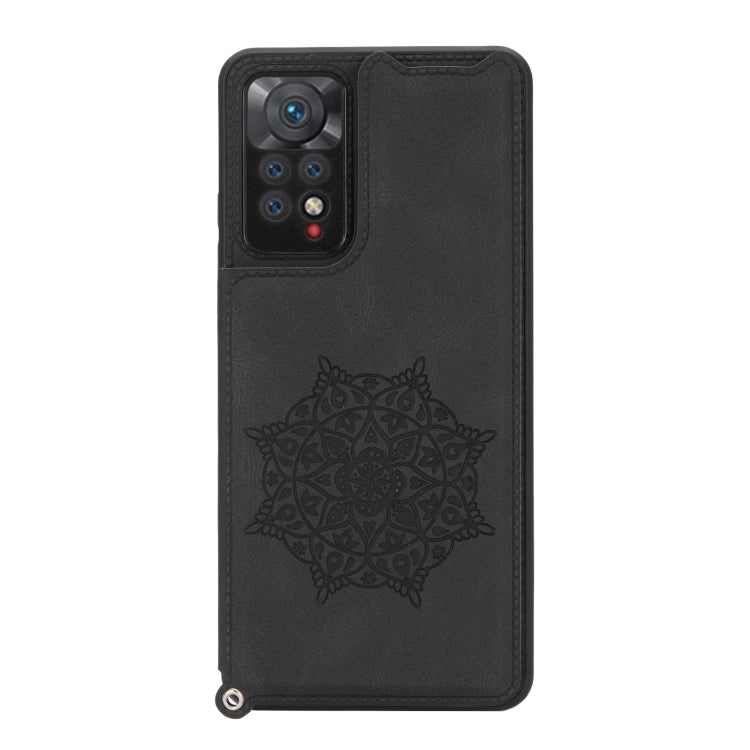 For Xiaomi Redmi Note 11S Mandala Embossed Phone Case with Holder
