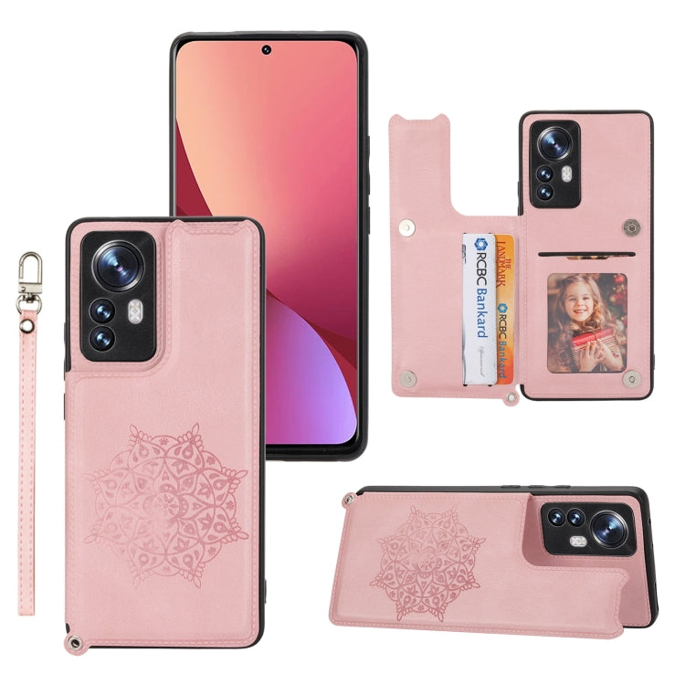 For Xiaomi 12 Lite Mandala Embossed Phone Case with Holder