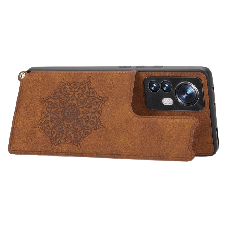 For Xiaomi 12 Lite Mandala Embossed Phone Case with Holder