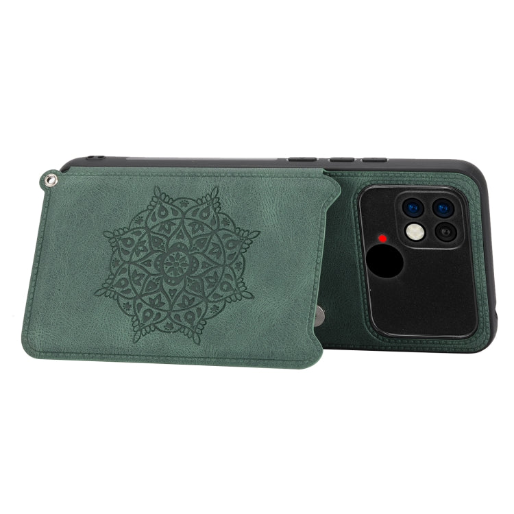 For Xiaomi Poco C40 Mandala Embossed Phone Case with Holder