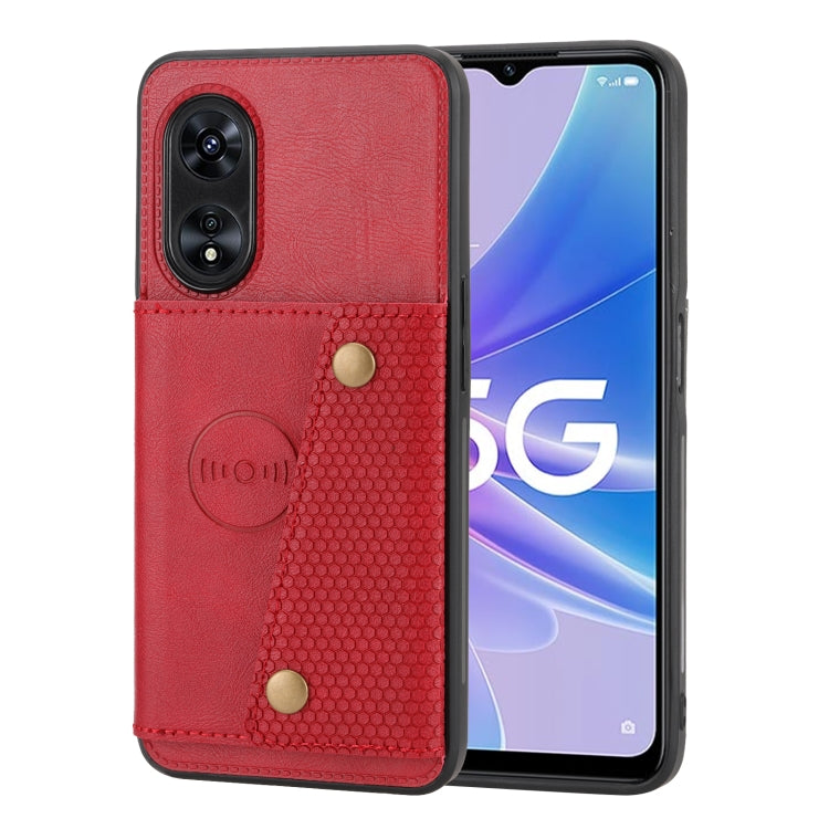 For OPPO A97 5G Double Buckle Magnetic Phone Case
