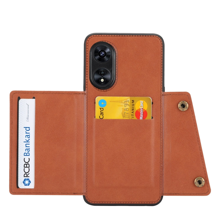 For OPPO A97 5G Double Buckle Magnetic Phone Case