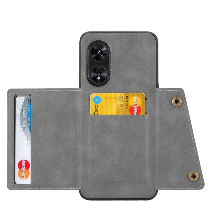 For OPPO A97 5G Double Buckle Magnetic Phone Case