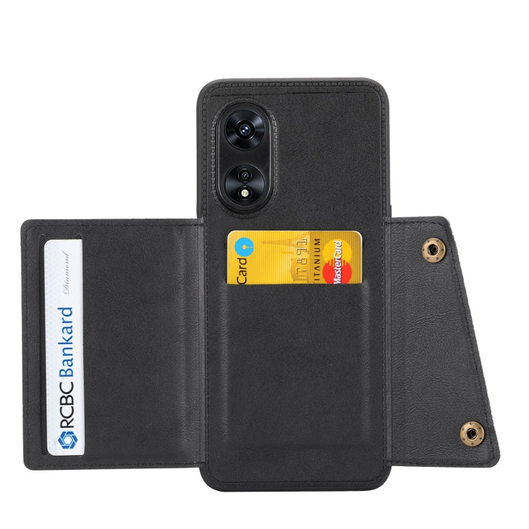 For OPPO A97 5G Double Buckle Magnetic Phone Case