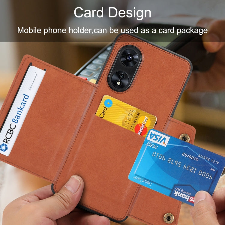 For OPPO A97 5G Double Buckle Magnetic Phone Case