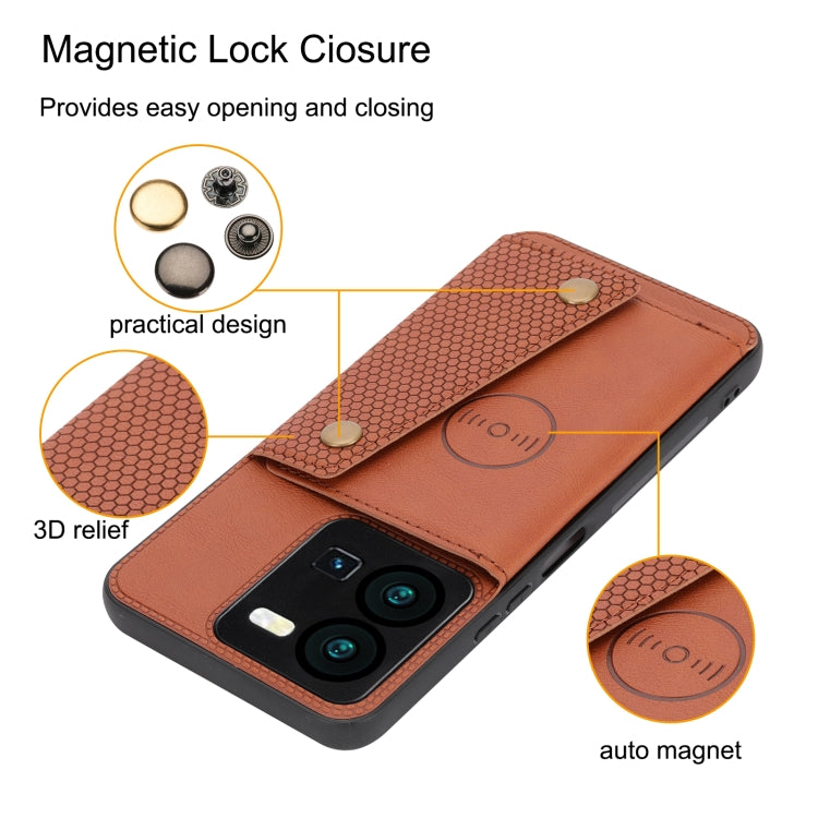 For vivo V25 5G / X80 Lite Double Buckle Magnetic Phone Case