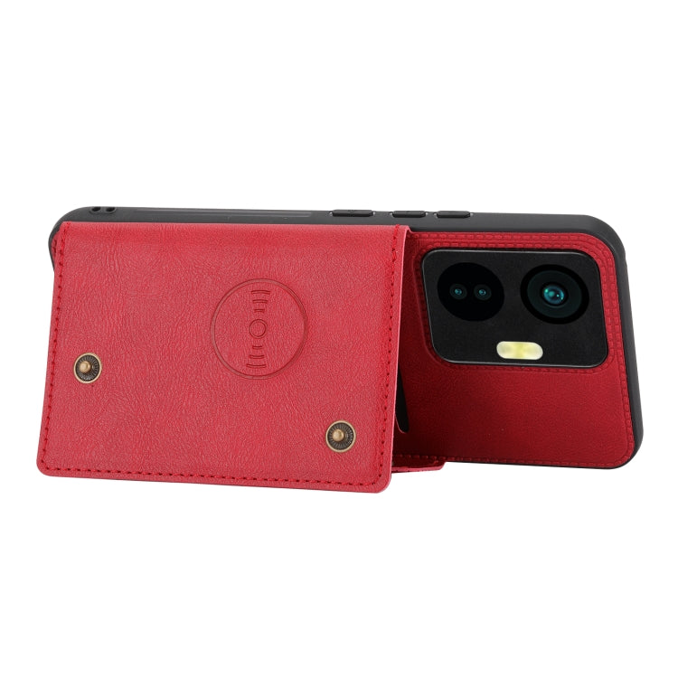 For vivo Y55 4G Double Buckle Magnetic Phone Case