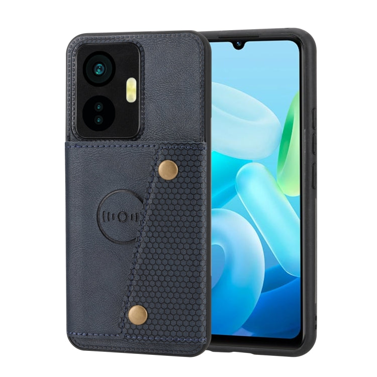 For vivo Y55 4G Double Buckle Magnetic Phone Case