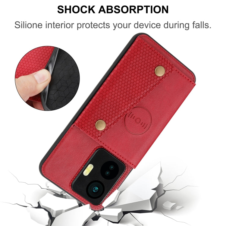 For vivo Y55 4G Double Buckle Magnetic Phone Case