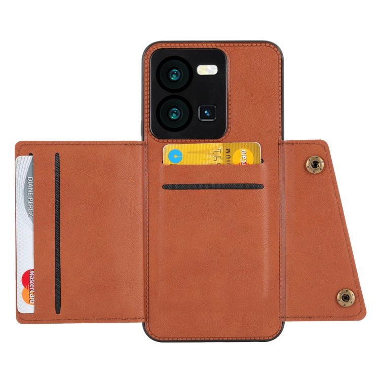 For vivo Y35 Double Buckle Magnetic Phone Case