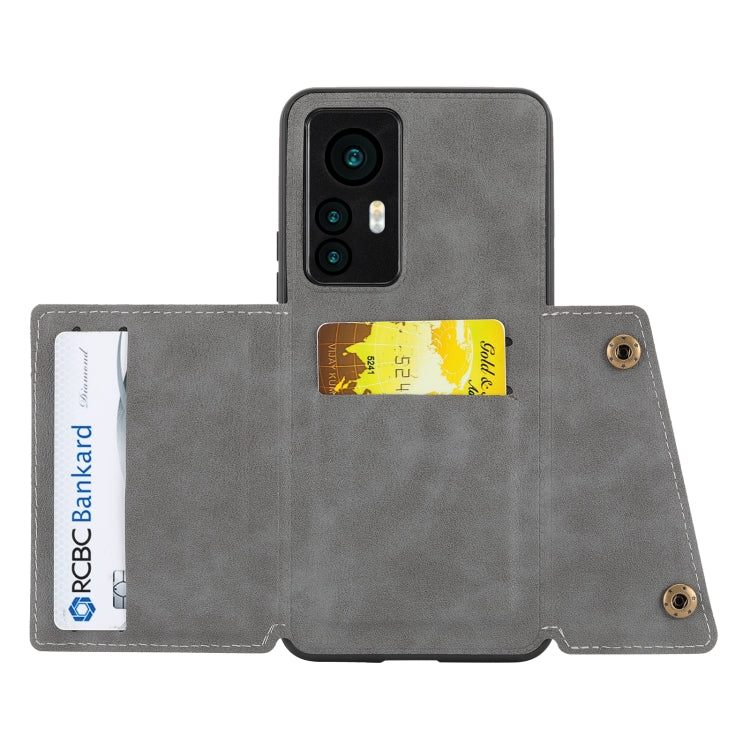 For Xiaomi Redmi K50 Ultra / 12T / 12 Pro Double Buckle Magnetic Phone Case