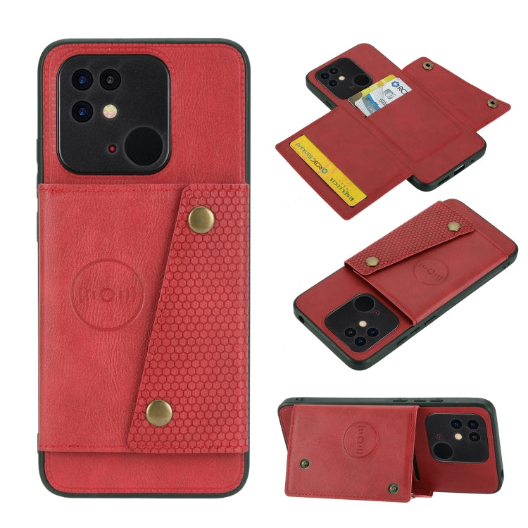 For Xiaomi Poco C40 Double Buckle Magnetic Phone Case