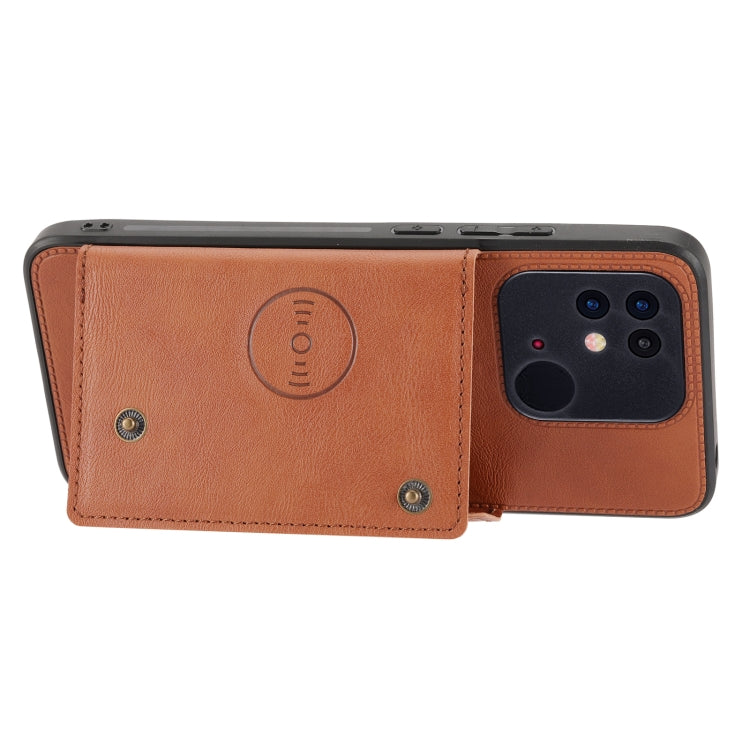 For Xiaomi Poco C40 Double Buckle Magnetic Phone Case