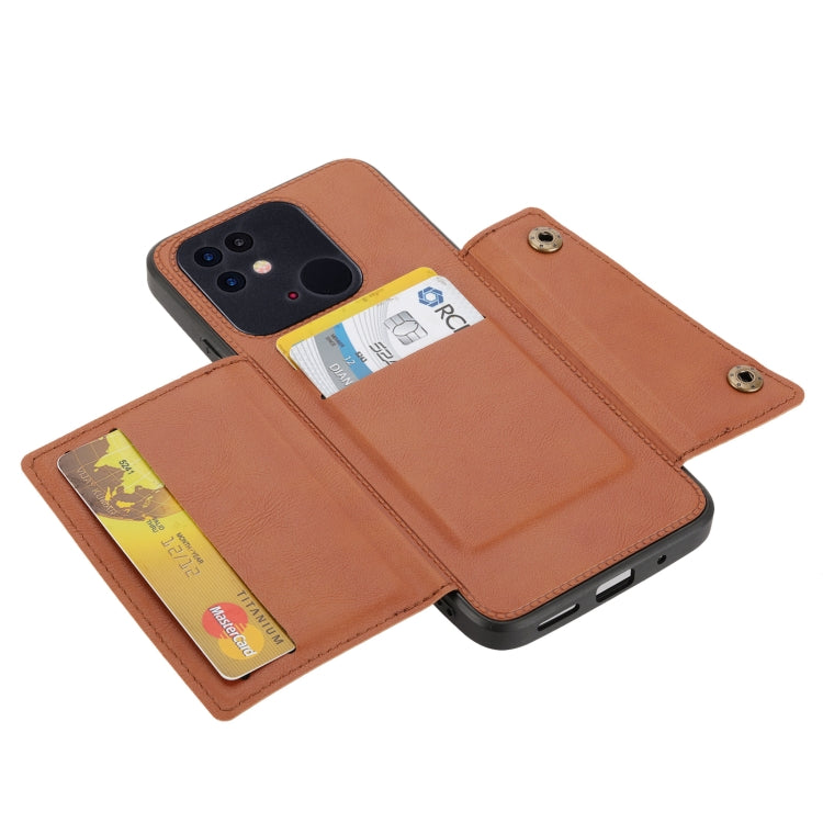 For Xiaomi Poco C40 Double Buckle Magnetic Phone Case