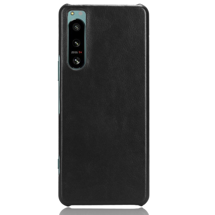 For Sony Xperia 5 IV Shockproof Litchi Texture PC + PU Case