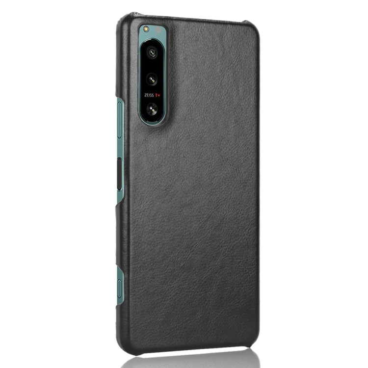 For Sony Xperia 5 IV Shockproof Litchi Texture PC + PU Case