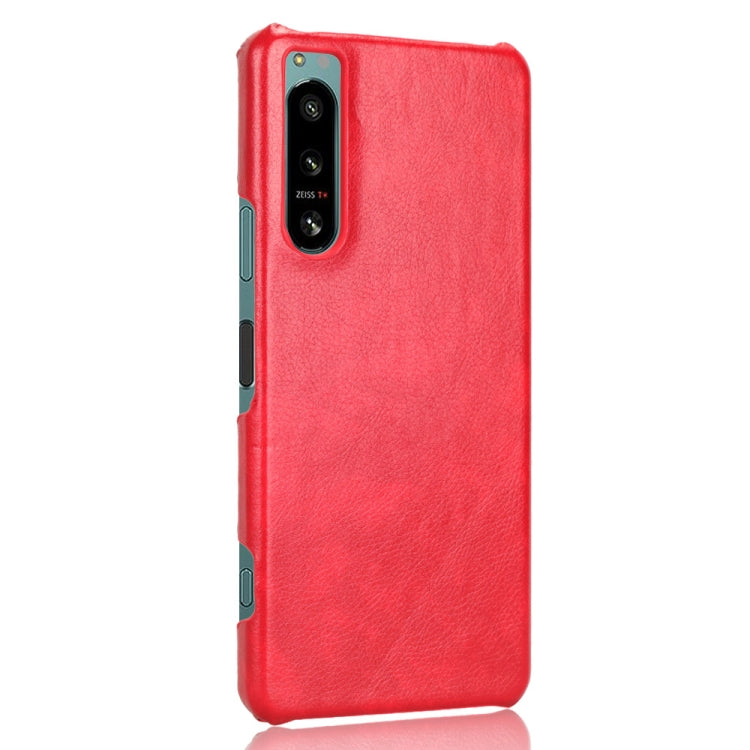 For Sony Xperia 5 IV Shockproof Litchi Texture PC + PU Case