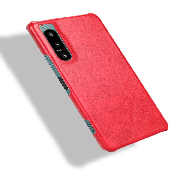 For Sony Xperia 5 IV Shockproof Litchi Texture PC + PU Case