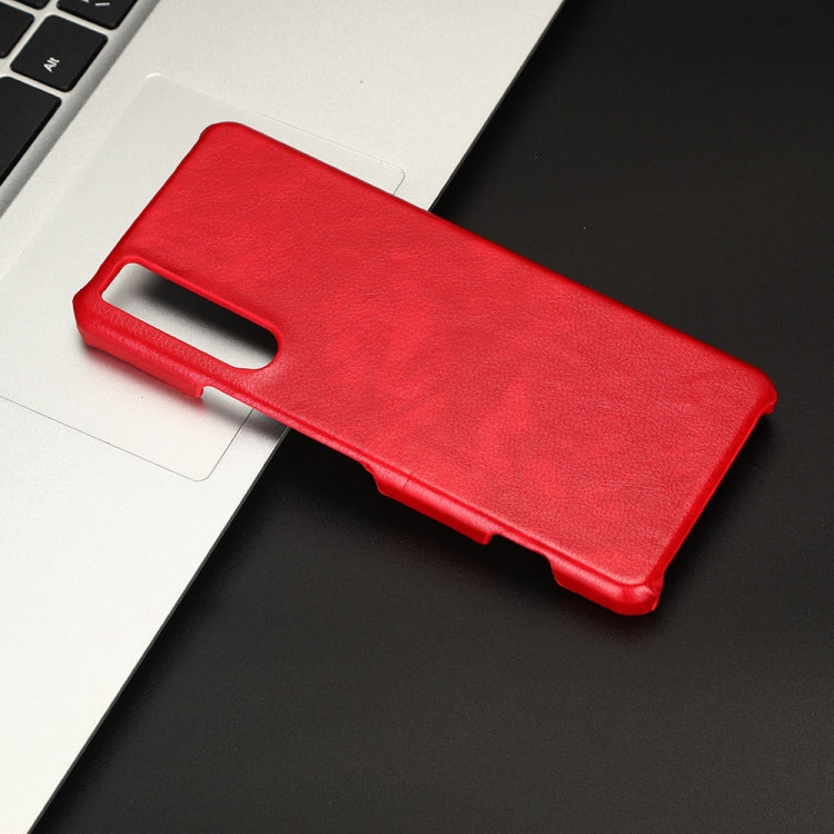 For Sony Xperia 5 IV Shockproof Litchi Texture PC + PU Case