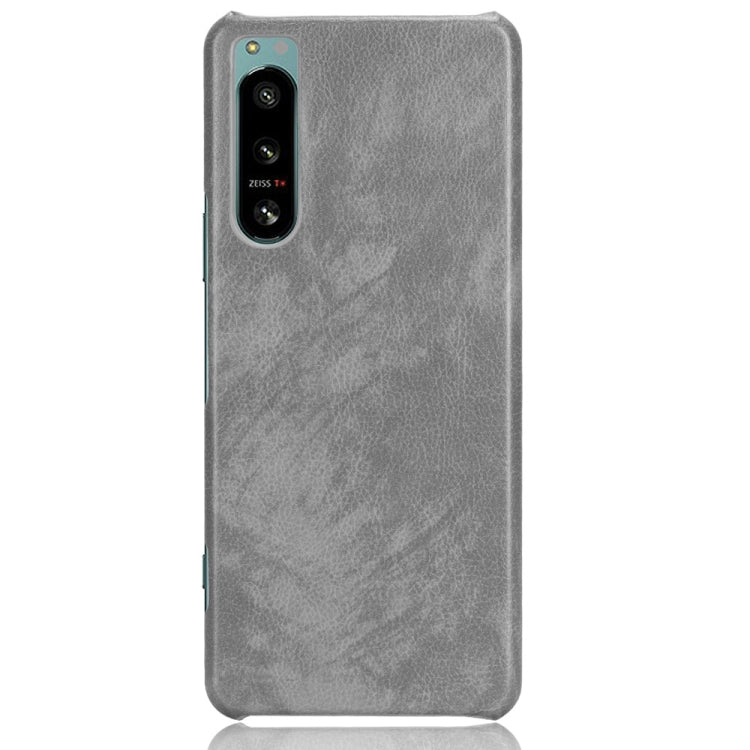 For Sony Xperia 5 IV Shockproof Litchi Texture PC + PU Case