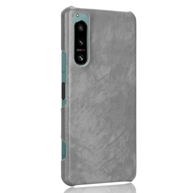 For Sony Xperia 5 IV Shockproof Litchi Texture PC + PU Case