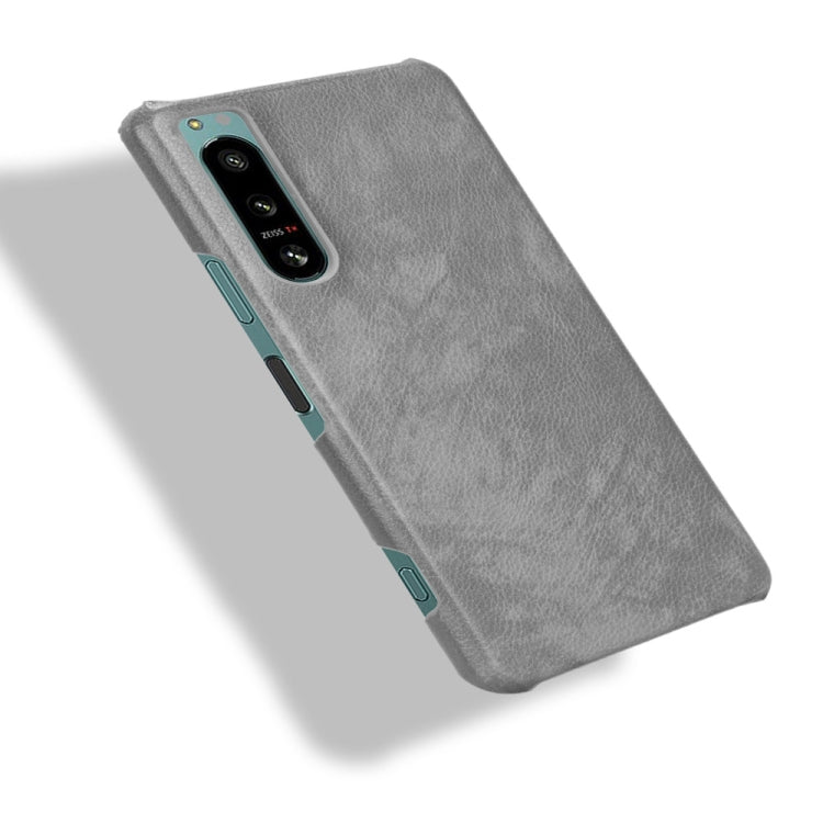 For Sony Xperia 5 IV Shockproof Litchi Texture PC + PU Case