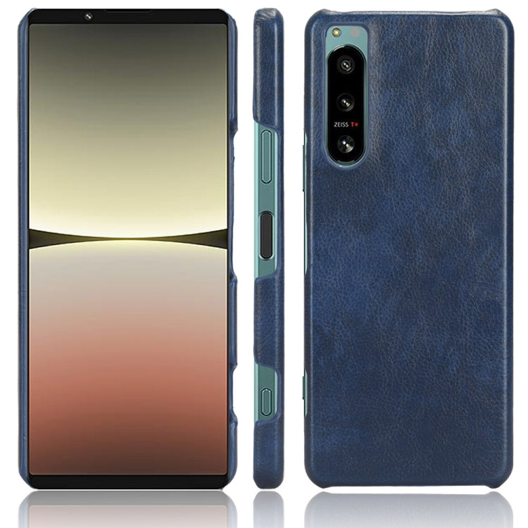 For Sony Xperia 5 IV Shockproof Litchi Texture PC + PU Case