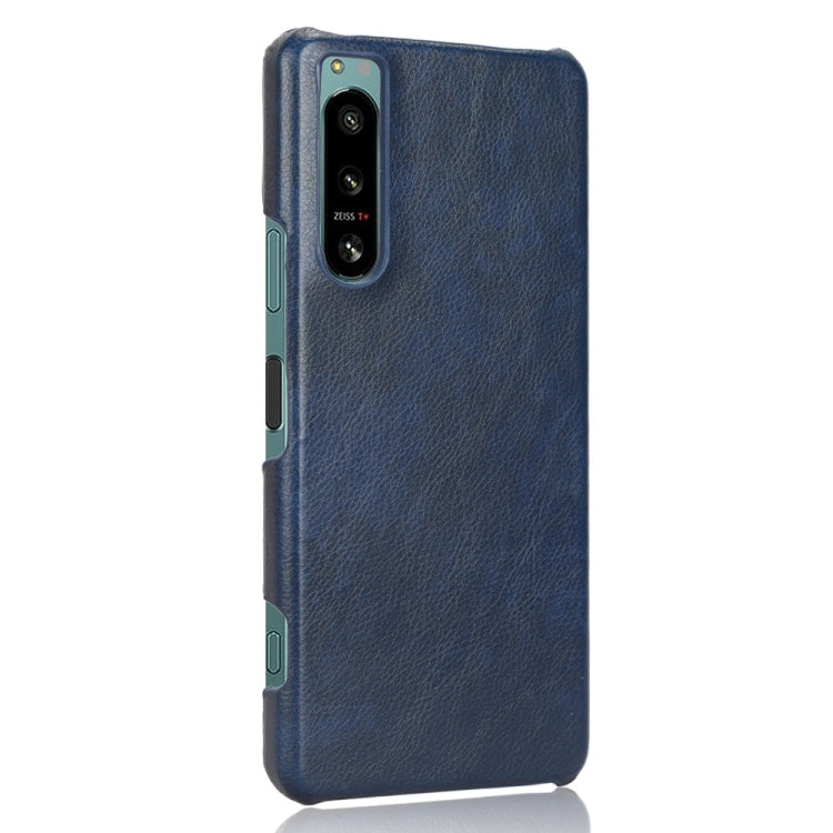 For Sony Xperia 5 IV Shockproof Litchi Texture PC + PU Case