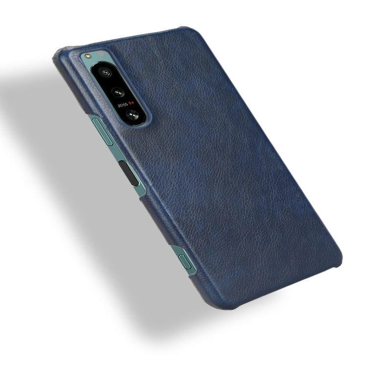 For Sony Xperia 5 IV Shockproof Litchi Texture PC + PU Case