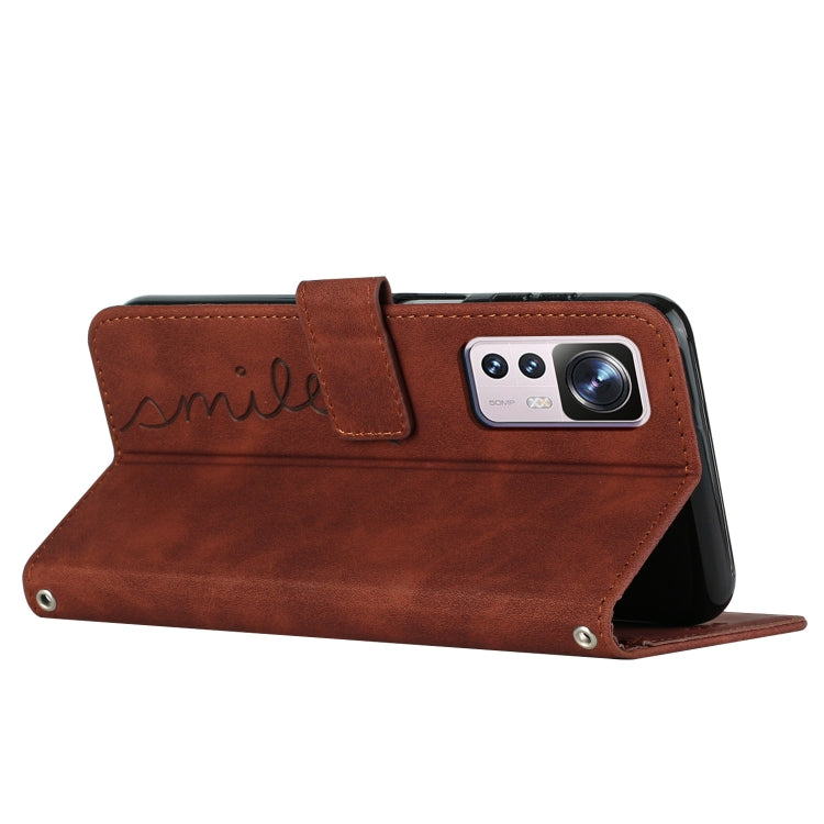 For Xiaomi 12T/12T Pro/Redmi K50 Ultra Skin Feel Heart Pattern Leather Phone Case