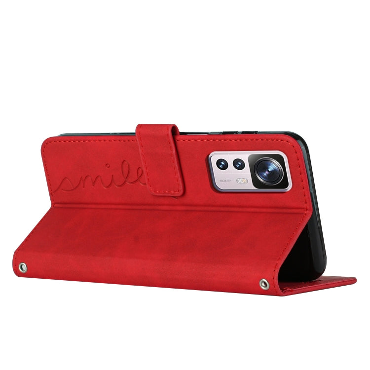 For Xiaomi 12T/12T Pro/Redmi K50 Ultra Skin Feel Heart Pattern Leather Phone Case