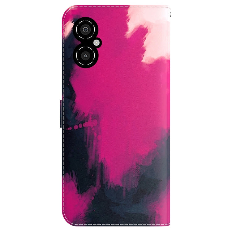 For Xiaomi Poco M4 5G Watercolor Pattern Flip Leather Phone Case