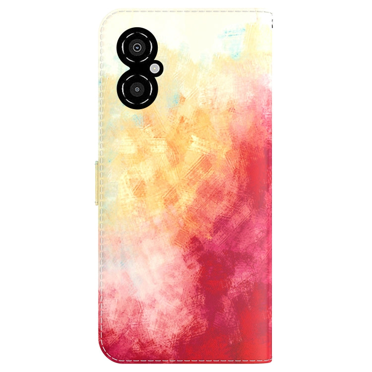 For Xiaomi Poco M4 5G Watercolor Pattern Flip Leather Phone Case