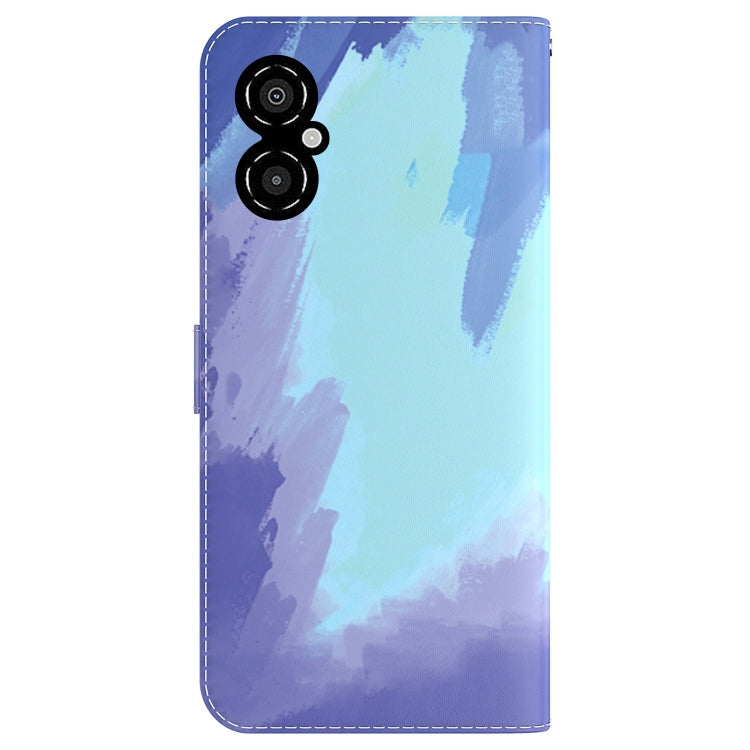For Xiaomi Poco M4 5G Watercolor Pattern Flip Leather Phone Case