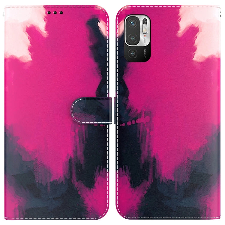 For Xiaomi Redmi Note 11T Pro / 11T Pro+ 5G Watercolor Pattern Flip Leather Phone Case