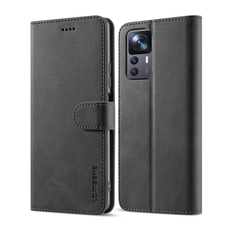 For Xiaomi 12T / 12T Pro LC.IMEEKE Calf Texture Leather Phone Case