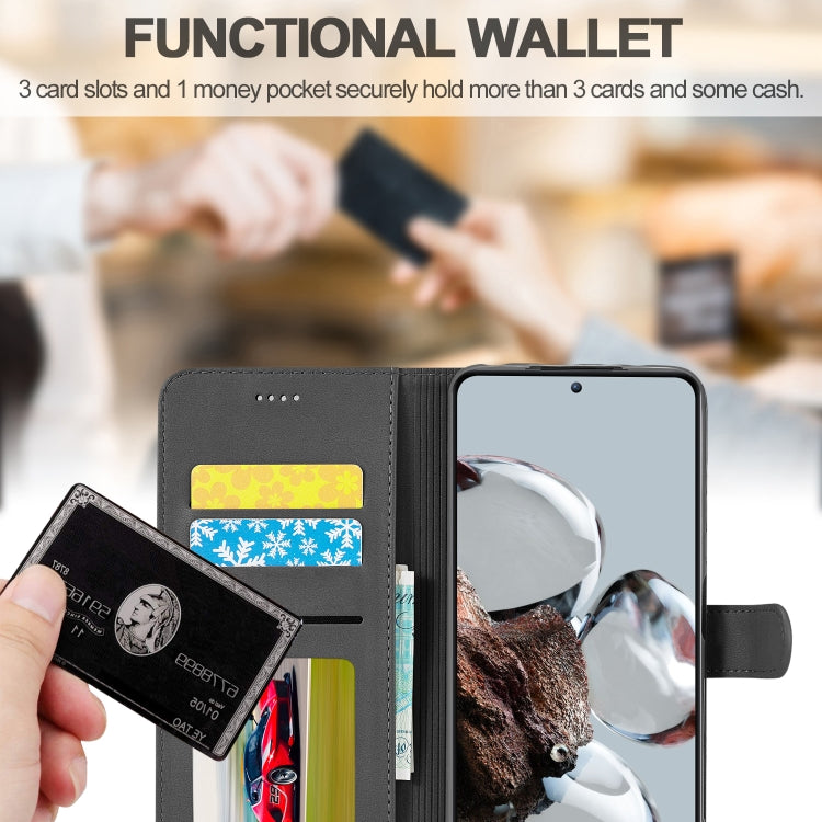 For Xiaomi 12T / 12T Pro LC.IMEEKE Calf Texture Leather Phone Case